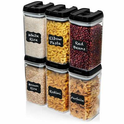 Airtight Food Storage Container Set Of 6 Bpa Free Clear Improved Lid 39 Retail Airtight Food Storage Container Set Of, Airtight Food Storage Container Set