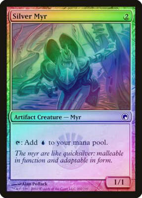 Silver Myr FOIL Scars of Mirrodin PLD Artifact Common MAGIC MTG CARD ...