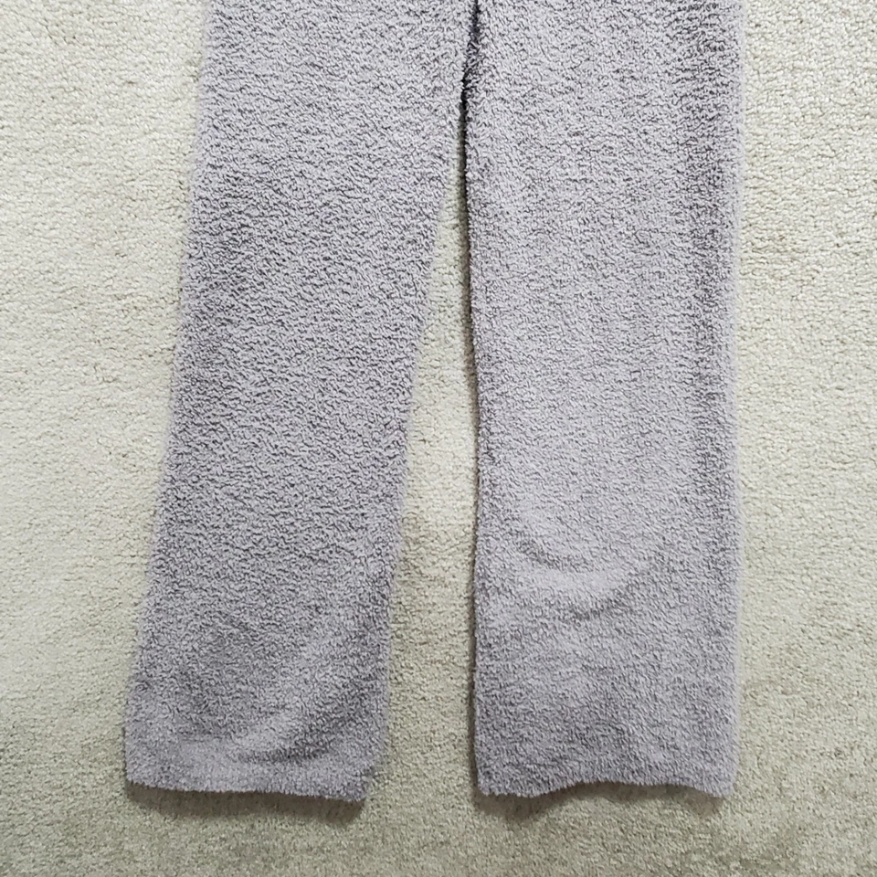 Pantalones de pierna ancha Missguided para mujer 6 púrpura poliéster peluche mullido tejido tiro alto Foto 3 de 4