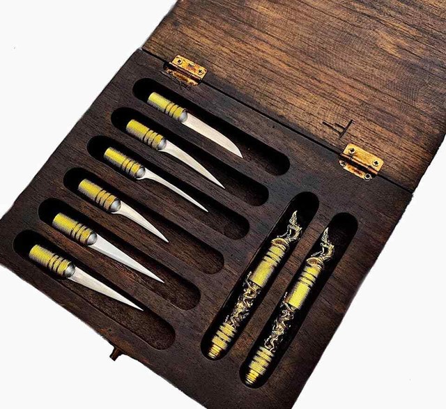 Thai carving knives eBay