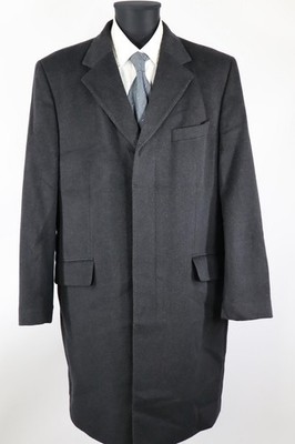 Cinque schwarz-grauer Mantel Herbst/Winter Gr.54/XL Schurwolle Viskose Polyester