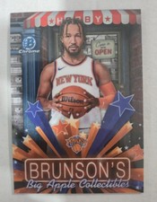 2025-26 bowman Chrome Hobby Stars Jalen Brunson Knicks Insert #HS-11
