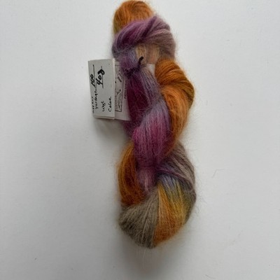 GREAT ADIRONDACK ANGORA YARN - 1 Skein Purple Green Gold 100 yds