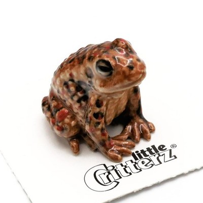 Little Critterz - Toad American Toad ''Bufo'' - Miniature Porcelain Figurine