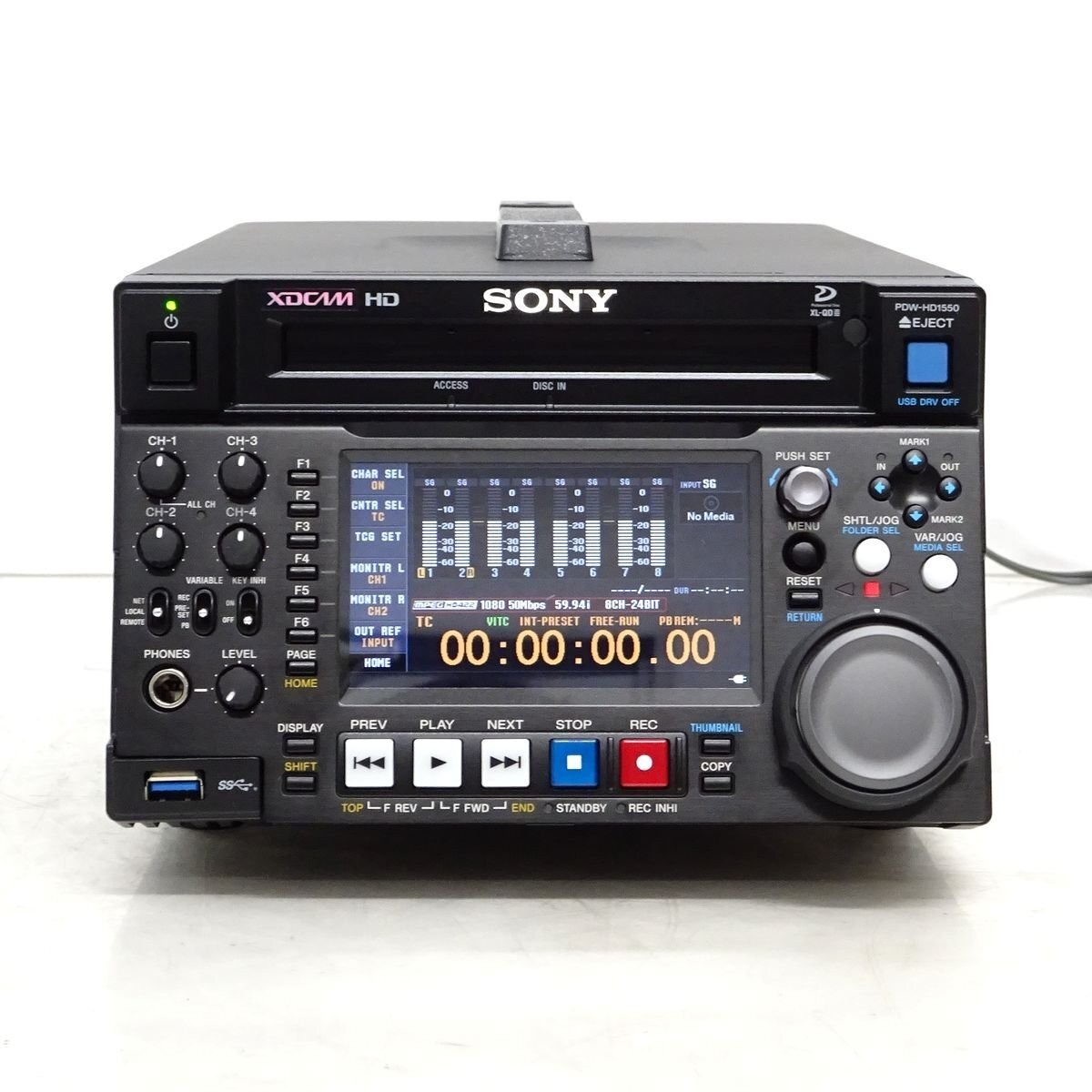 SONY PDW-HD1550 XDCAM HD422 Recorder 2519h USED | eBay