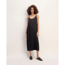 Everlane Slip Dress Size 0 Black Coquette Minimalist Relaxed Travel
