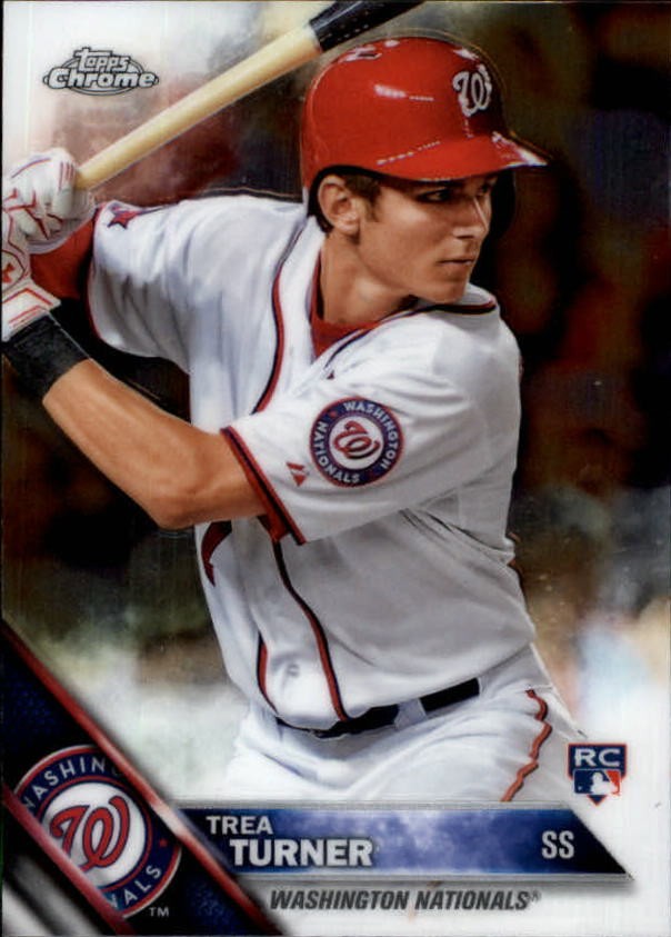 2016 Topps Chrome #32 Trea Turner RC - NM
