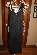 Vintage Artemis lingerie Black Slip Womens size 34 S bin331