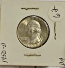 1950 D US Washington Quarter 25c AU+