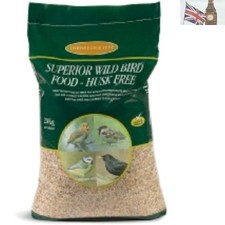 Superior 20 kg Wild Bird Food with Sunflower Hearts - Cleaner Feeding Area 2.00 per kilo