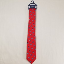 Chaps Kids Holiday/Christmas Red Tie With Conway Baby Shark With Santa's Hat New