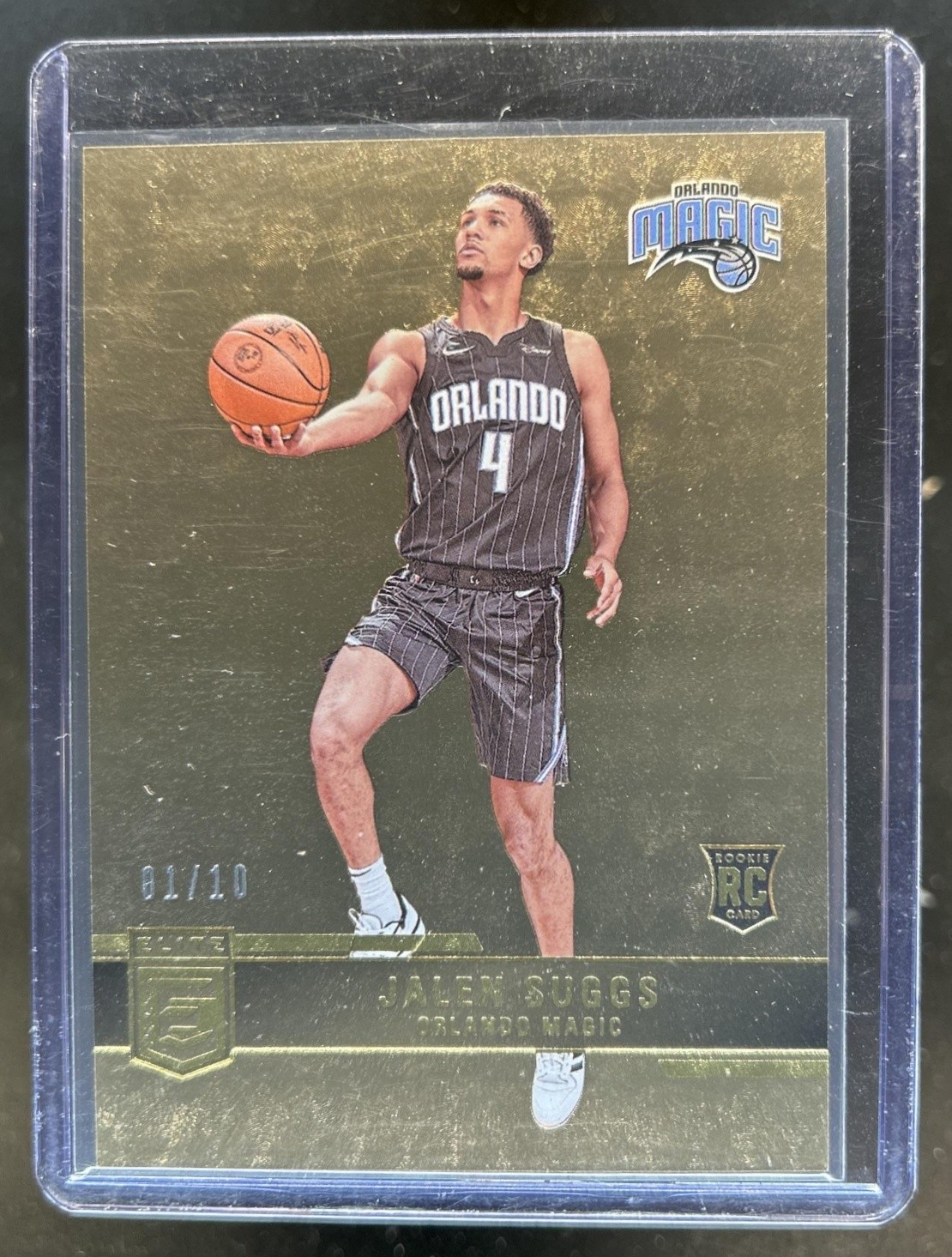 2021-22 Panini Donruss Elite Jalen Suggs RC Gold Rookie #/10 Magic