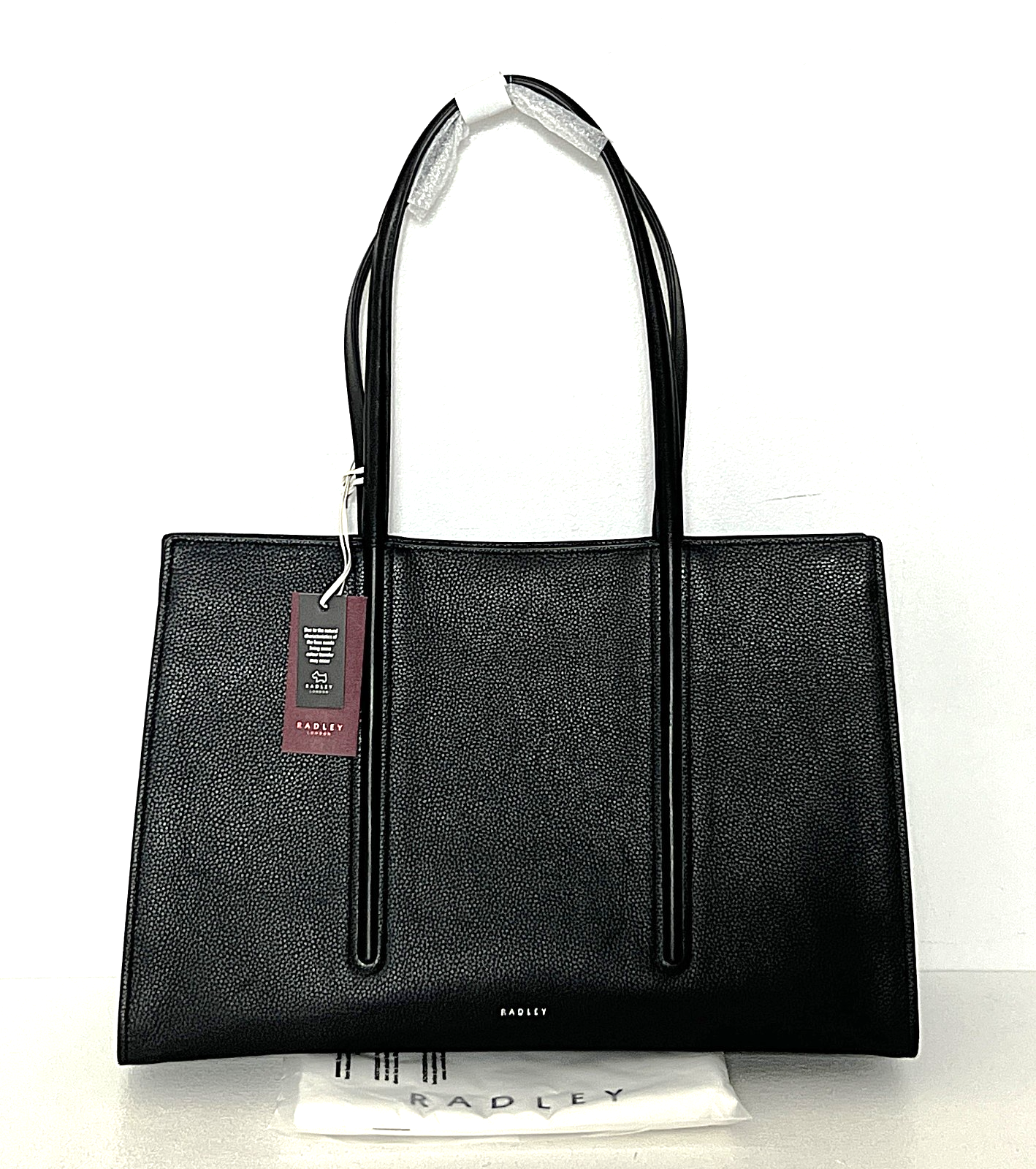 Radley Portland Place Large Shoulder Bag Work Bag Black Leather New RRP 279