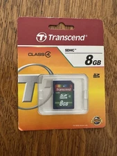 Lot Of 6 Transend8GB Sdhc Card Class 4 Secure Digital Memory Card Factory Sealed