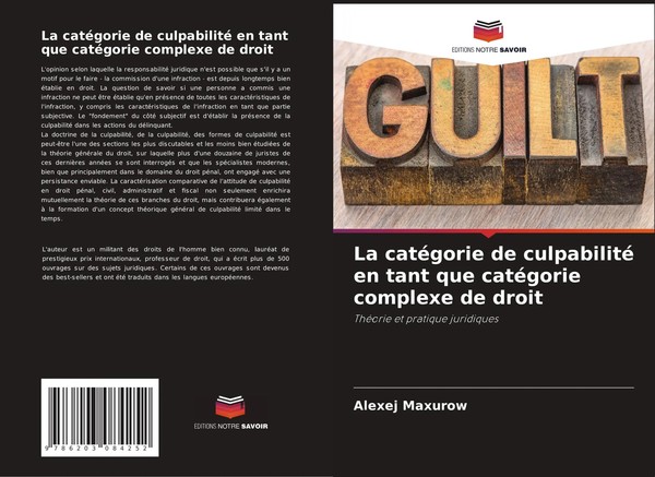 Alexej Maxurow | La CatéGorie De Culpabilité En Tant Que CatéGorie Complexe...-image
