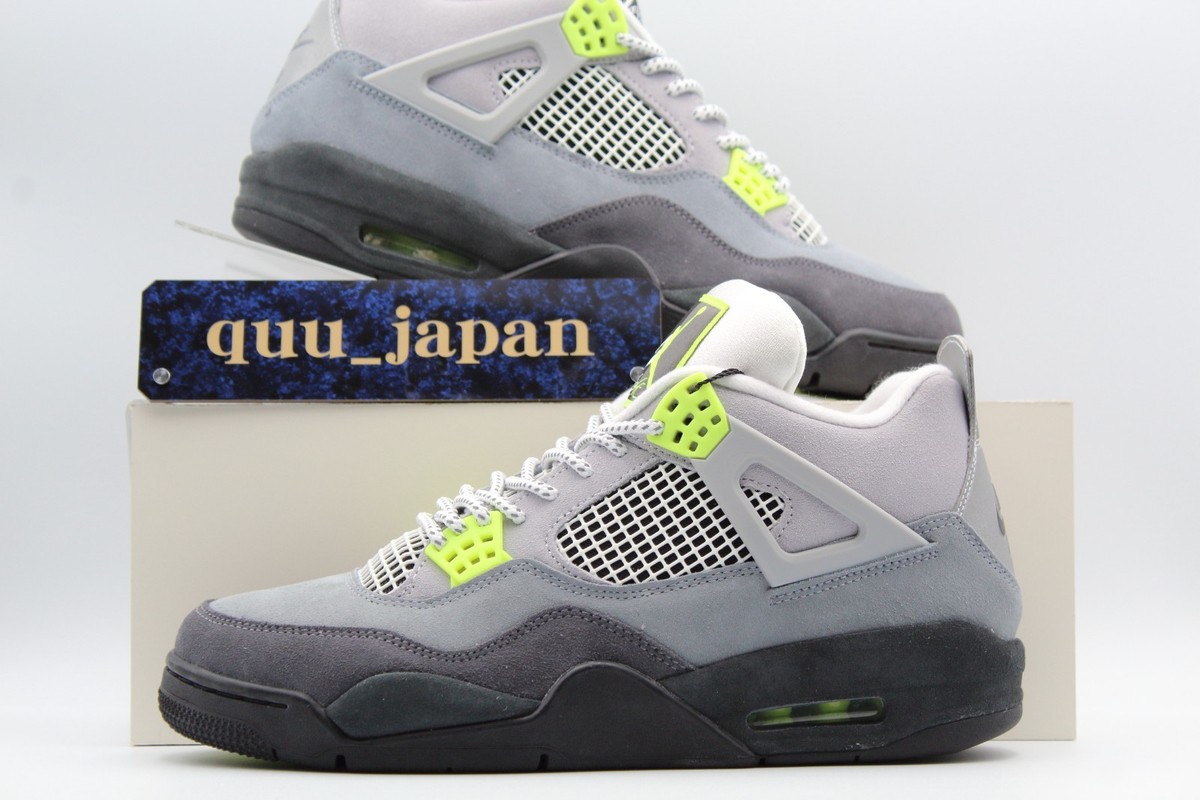 NIKE AIRJORDAN4 エアジョーダン4 ネオンneon 95 29.5 Air Jordan Retro 4 SE “95 Neon” Review & ON FEET - YouTube