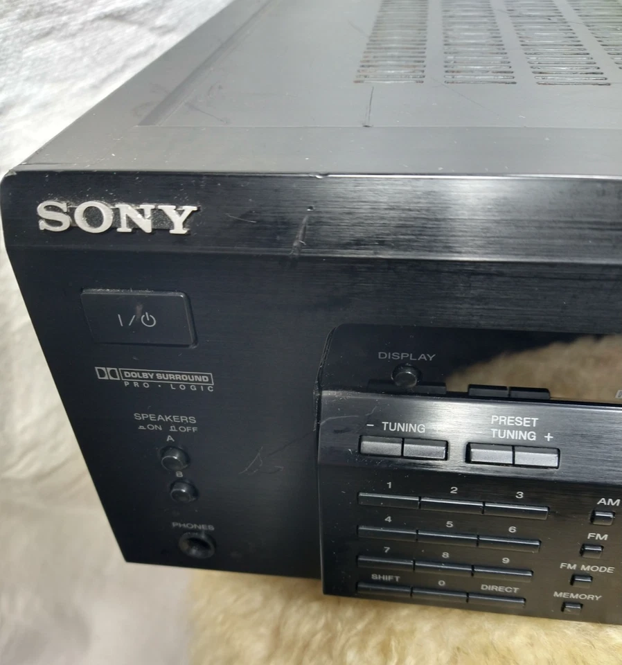 VINTAGE SONY RECEIVER STR-SE391 5.1 CHANNEL AM/FM STEREO-DOLBY SURROUND - NICE! - Image 2 of 4