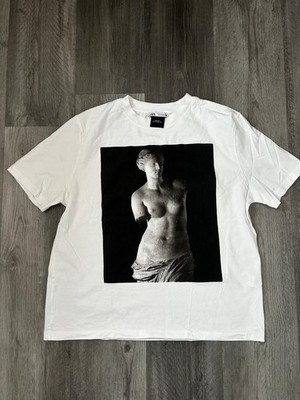 Zara cotton T-shirt with an artistic design unisex size S zara tee art