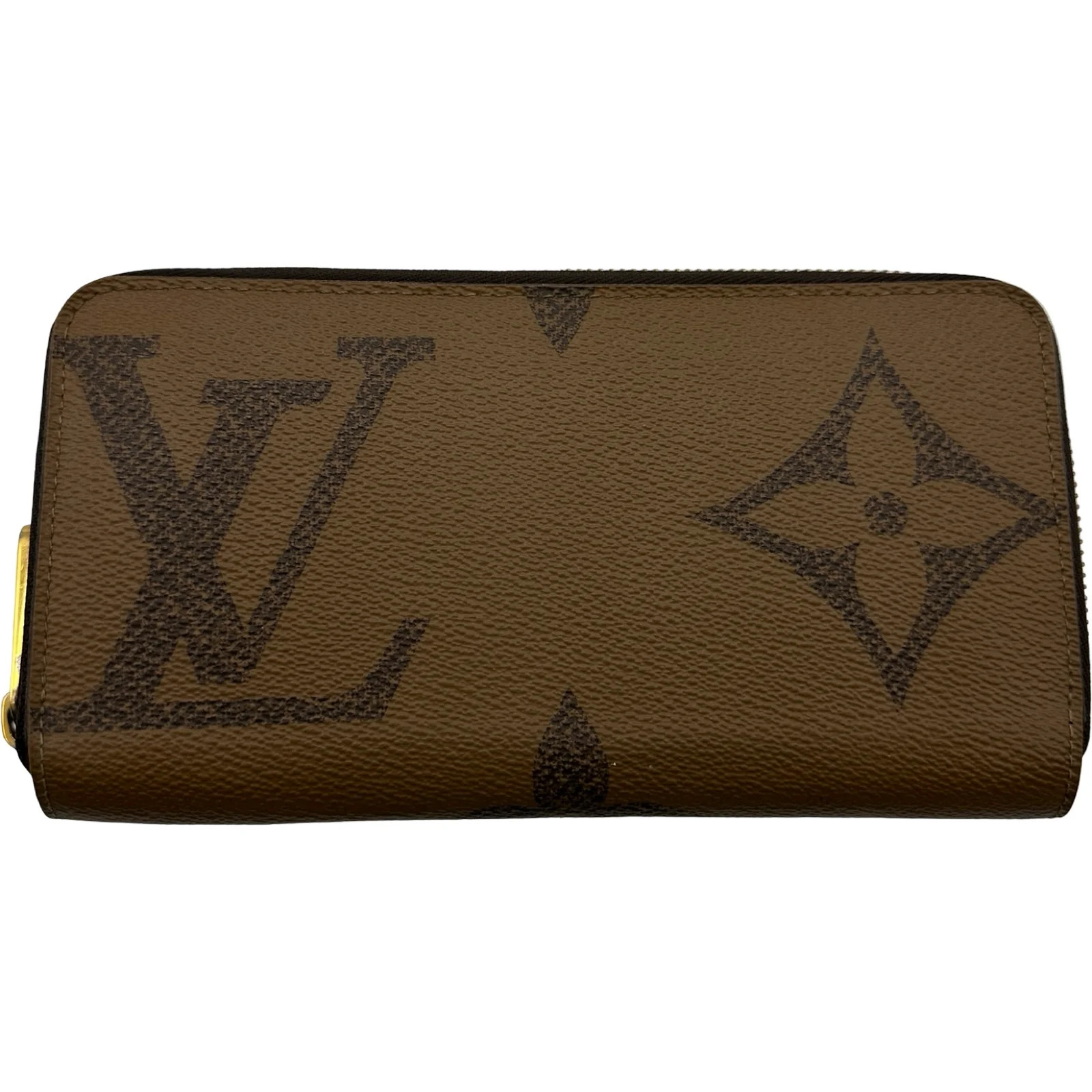 Louis Vuitton Zippy Wallet M69353 Brown Monogram Giant Reverse Ladies Used