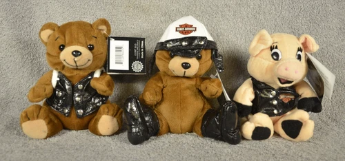 Harley Davidson bean bag plush collection. Six different. New with tags.