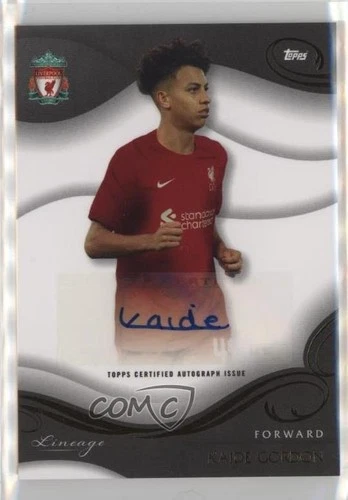 2022-23 Topps Liverpool FC Lineage Auto Kaide Gordon #AU-KG Auto 0oc7