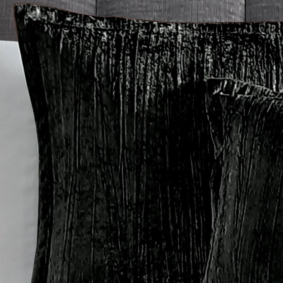 Riverbrook Home Turin Plush Comforter Set, King, Black, 7-Piece Set - Image 3 of 4