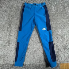 The North Face Pants Boys Small Blue Fleece Stretch Band Jogger Warm