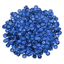 800Pcs Loose Cup Sequins, 8mm Round Loose Sequin - 0.7 oz 20g , Dark Blue