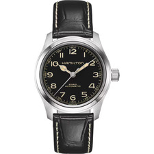 Hamilton Khaki Field Murph 38mm Black Leather Band Men's Watch H70405730