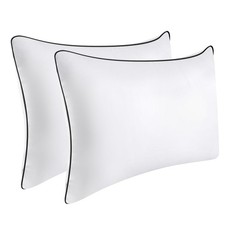 2 PCS King Size Medium Firm Cooling Hotel Bed Pillows Down Alternative Fill