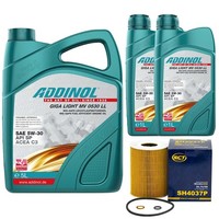 MotoröL Set 5W-30 Giga Light MV 0530 LL 7 Liter + ÖLfilter FüR Porsche Panamera