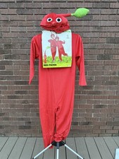 Red Pikmin Classic Nintendo Game Dress Up Halloween Child Costume Large 10-12