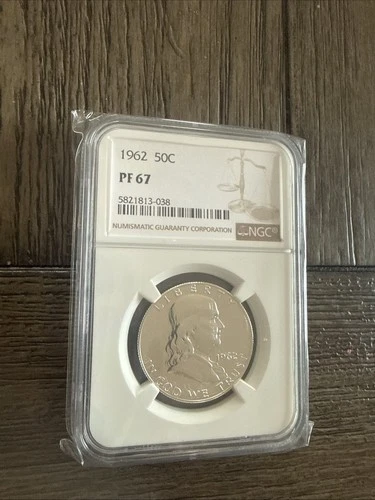 1962  50C Franklin Half Dollar PF67