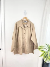 CST Sport 26W Brown Button Down Long Sleeve Shirt Women’s Plus 26W NWT
