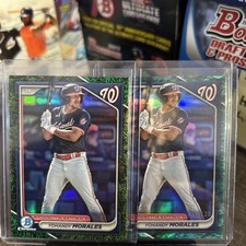 2024 Bowman Chrome Prospects Yohandy Morales Lot of 2 Numbered Cards  /99 /125