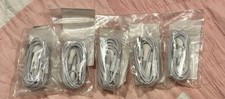 Original OEM Wired Inline Earphones Earbuds Mic 3.5mm Jack Lot Of 5 See Pics