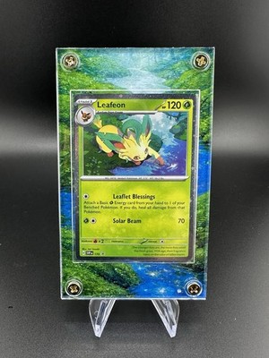 Leafeon 170 Pokemon SV Black Star Promo Cosmos NM + Extended Art Case