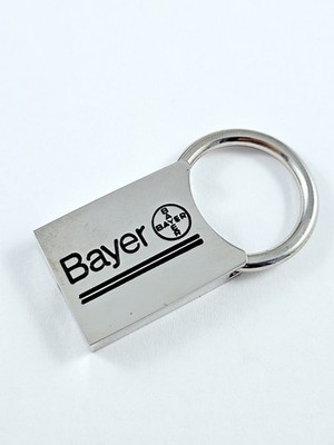 SCHLÜSSELANHÄNGER - BAYER LABORS - Top Qualität, Metall lackiert - 2000er Jahre