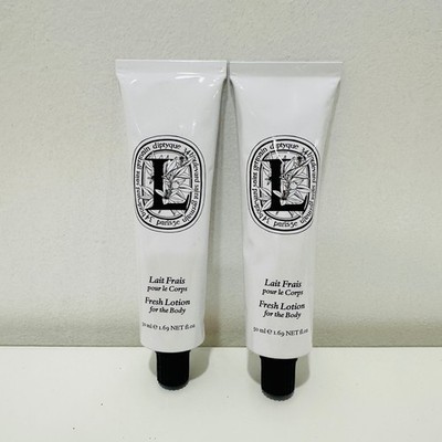 Diptique Paris Fresh Lotion for Body Lait Frais 50ml 1.69oz 50mL Set of 2 New