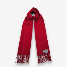 Aquascutum Cashmere Scarf Vintage Neckwear Fringe Classic Winter Scarves 10x60
