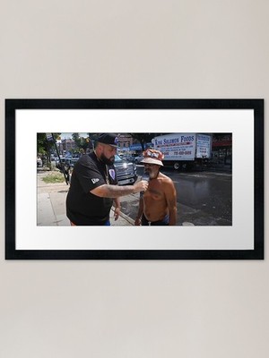 BYRON Sidetalk TikTok Meme Framed A Framed Wall Art Poster Canvas Print Picture