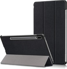 Black Smart Case Cover for Galaxy Tab S8 11" 2022, Auto Sleep/Wake Feature