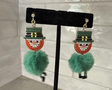 St Patrick's Day Leprechaun Drop Dangle Adorable Earrings Gift