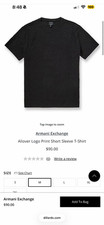 armani exchange t shirt men small new color b...