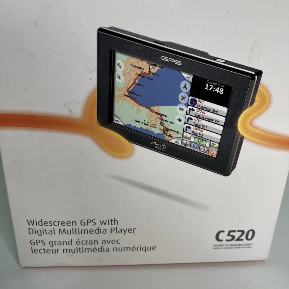 Mio DigiWalker C520 Widescreen GPS Digital Multimedia Player 4.3” Brand New - Image 2 of 4