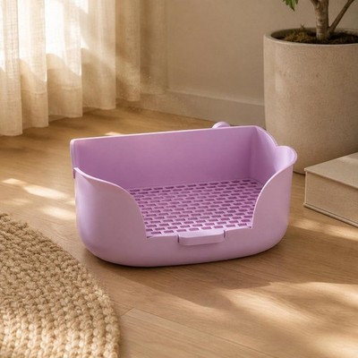Zwergkaninchen Töpfchen Tablett Blumenform Meerschweinchen Katzentoilette Lochboden