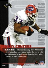 2002 NFL Showdown Larry Centers NFLPA Awards Banquet Unsung Heroes