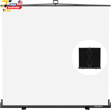 Large Collapsible White Backdrop Screen for Photography and Video Conferencing