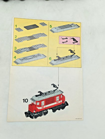 LEGO 4551 Crocodile Locomotive with Instructions 9V 9v Train Train 4558 4547