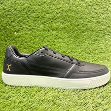 Flux Footwear Adapt Leather Trainer Black Mens Size 10 Athletic Shoes Sneakers
